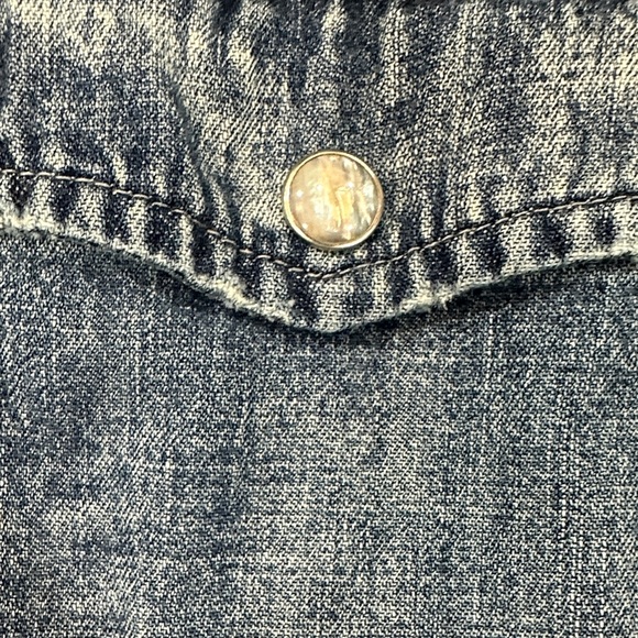 J. Crew Blue Denim Button-Up Shirt - Picture 4 of 7